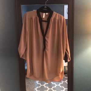 Brown flowing shirt
